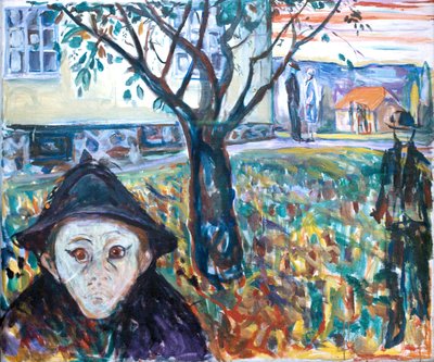 Jaloezie in de tuin door Edvard Munch